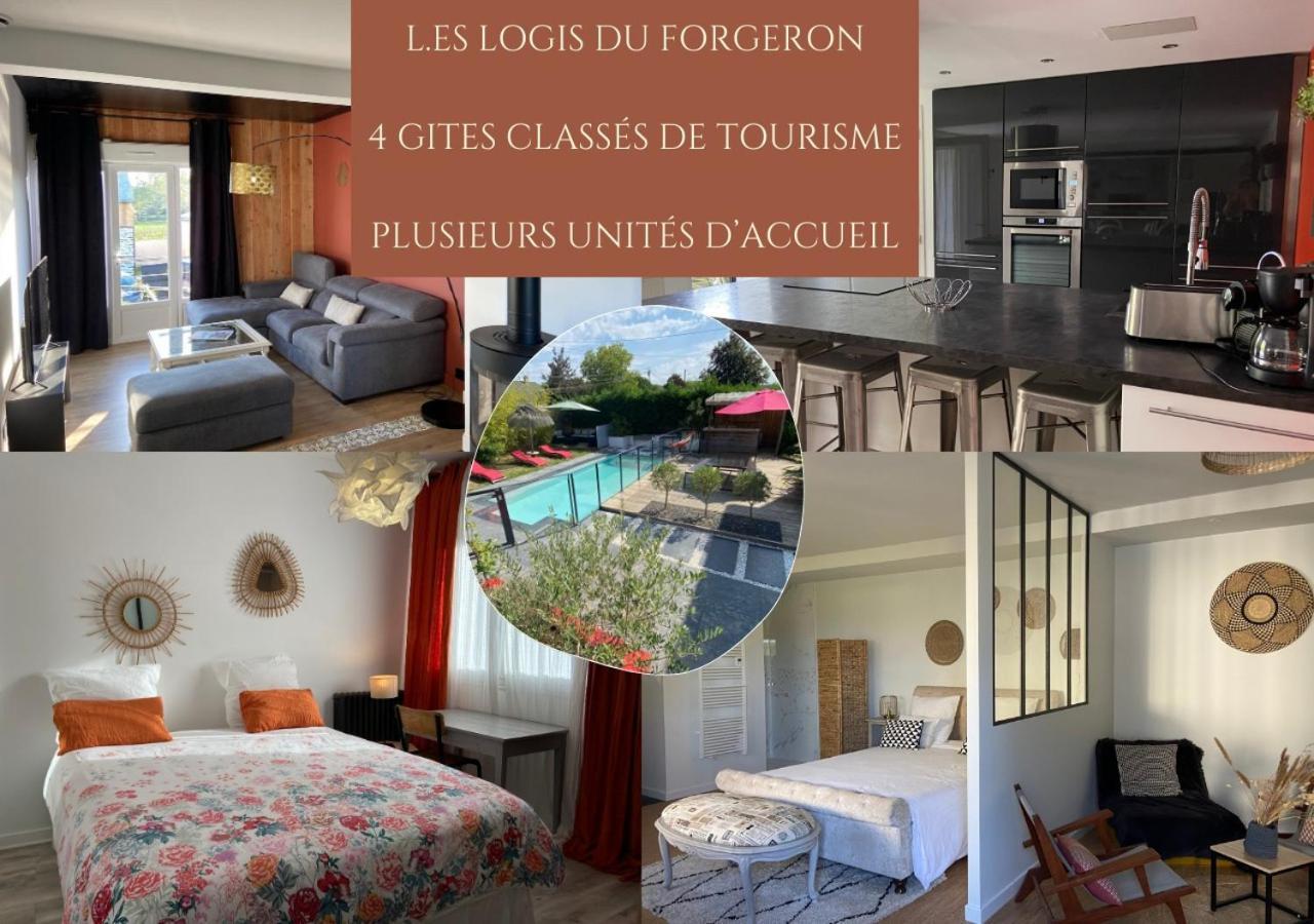 Villa Au bord de la piscine au sud d'Angers à Saint-Jean-des-Mauvrets Extérieur photo